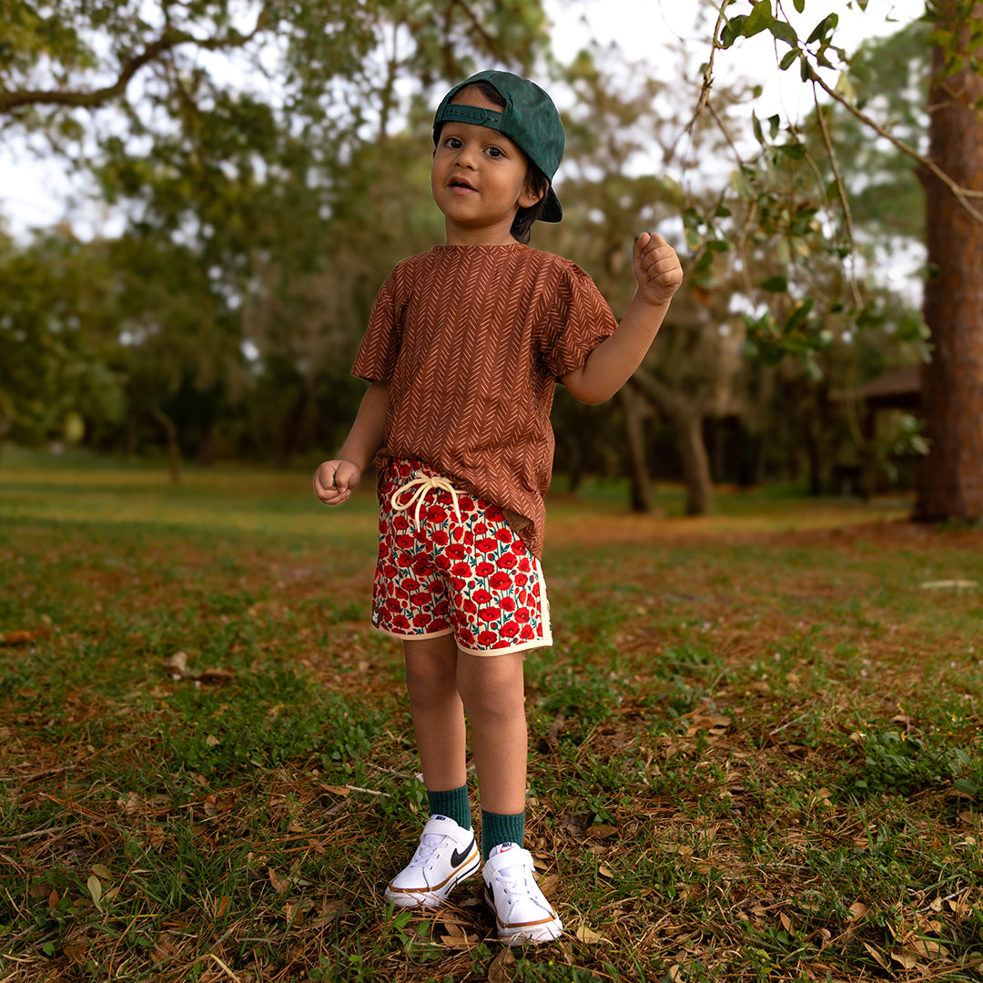 Poppy Hybrid Swim Shorts