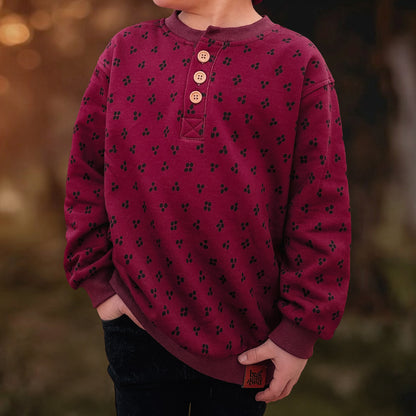 Winterberry Henley Sweatshirt